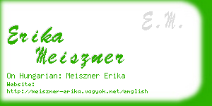 erika meiszner business card